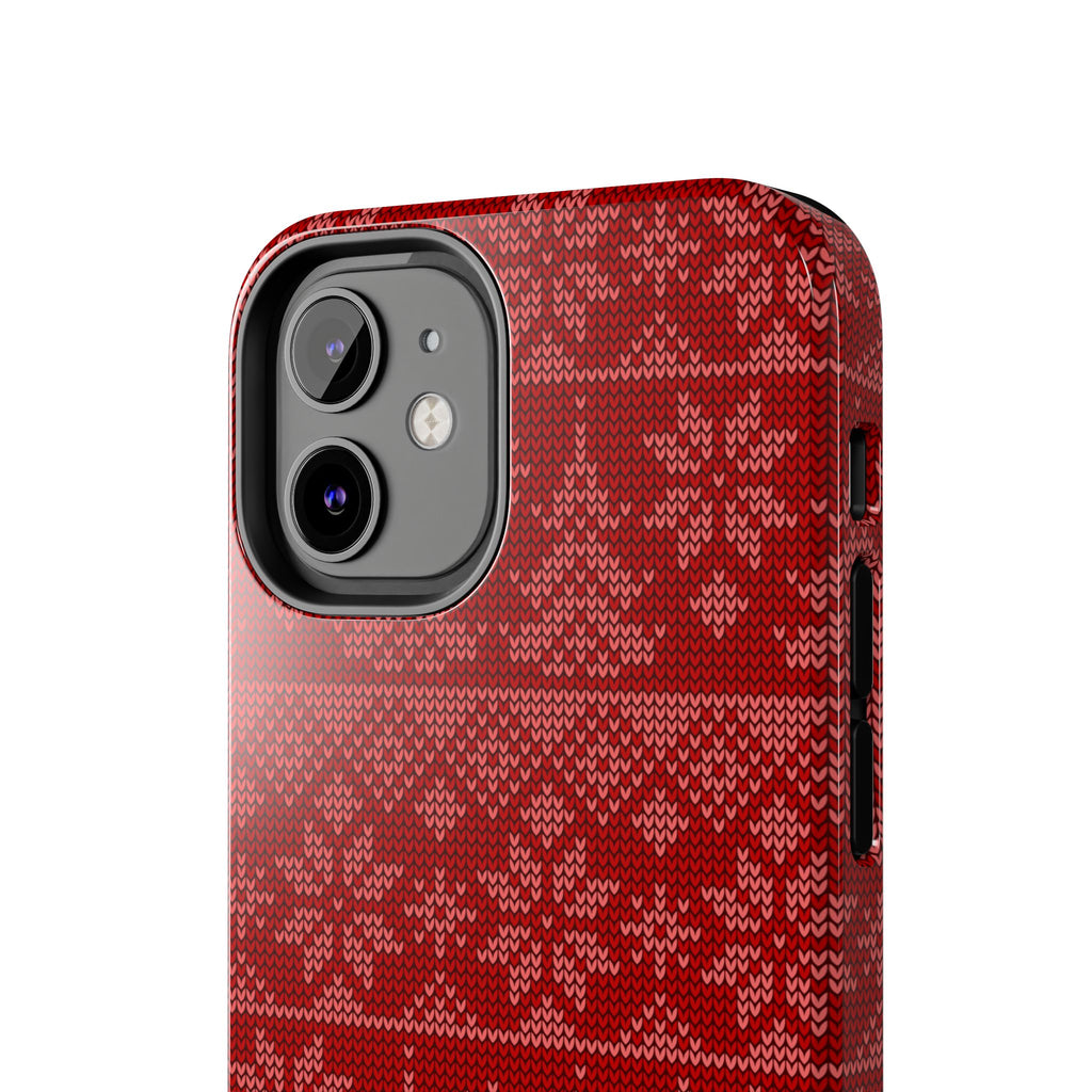 Holiday Knit | Red iPhone Case