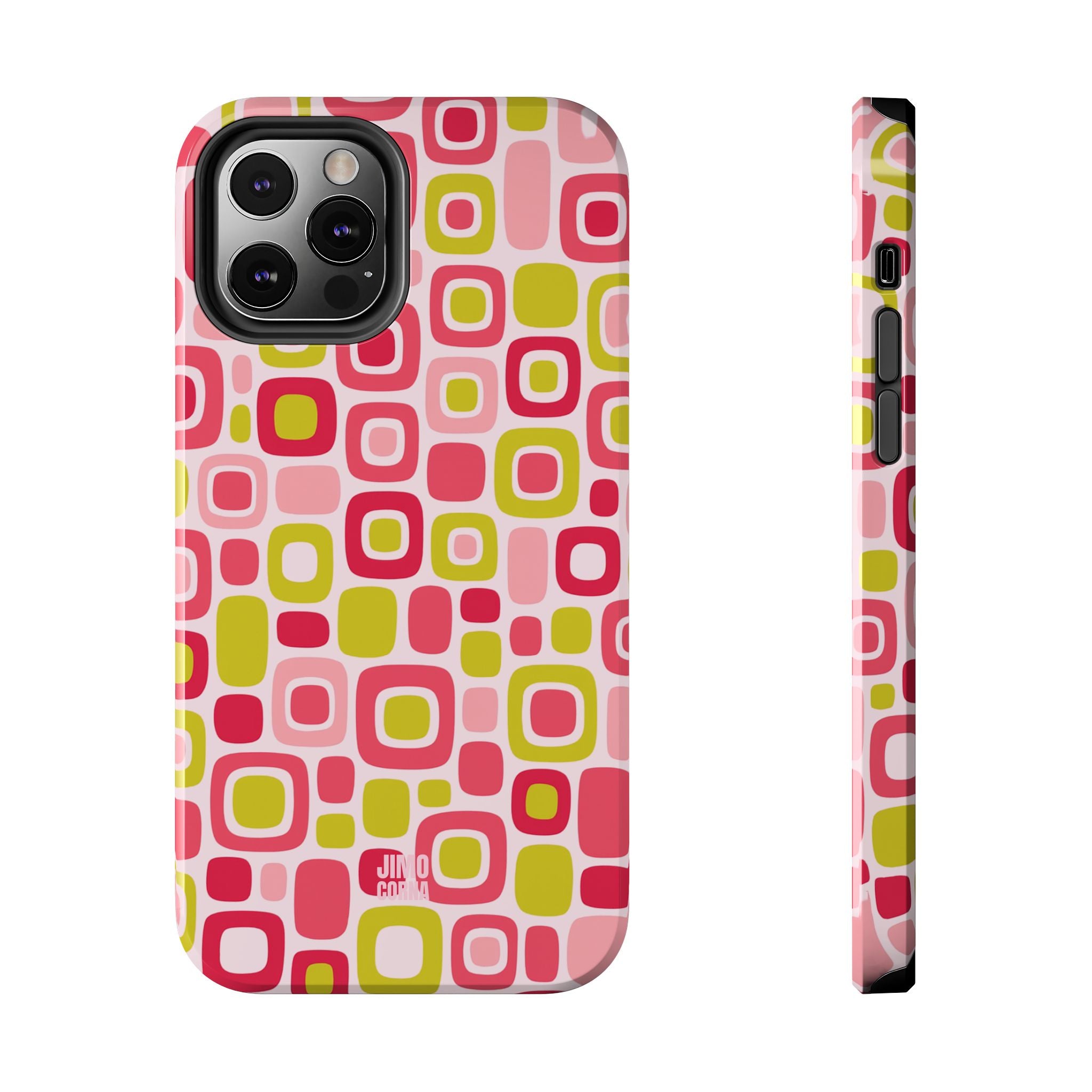 Bubble Pop Geometry iPhone Case