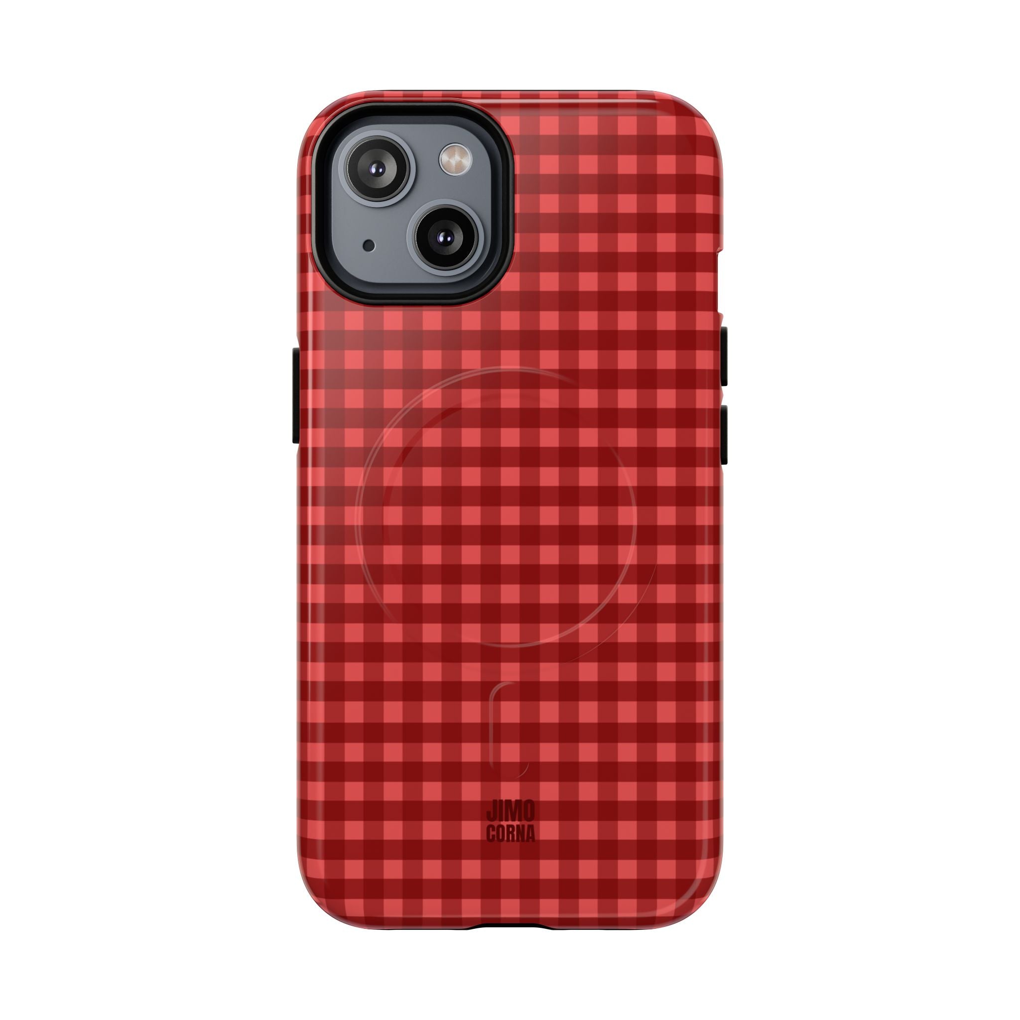 Farm Gingham MagSafe iPhone Case | Red
