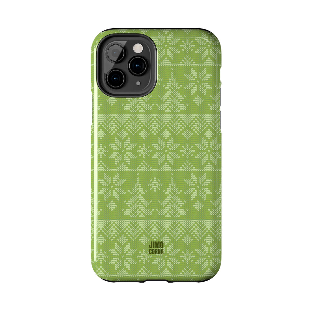 Holiday Knit | Green iPhone Case