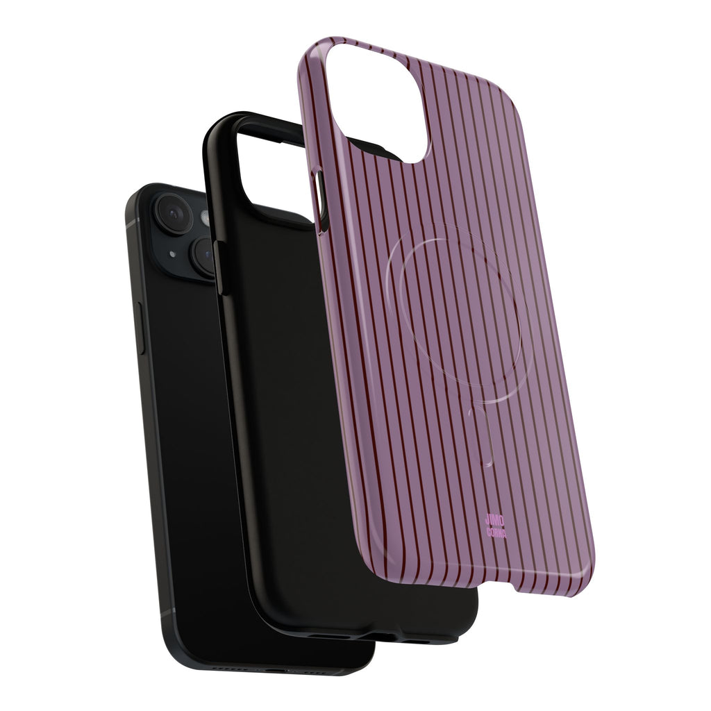 Plum Berry Soft Stripes
