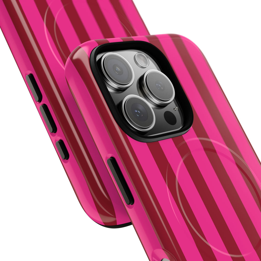Bold Stripes MagSafe iPhone Case | Strawberry Burst