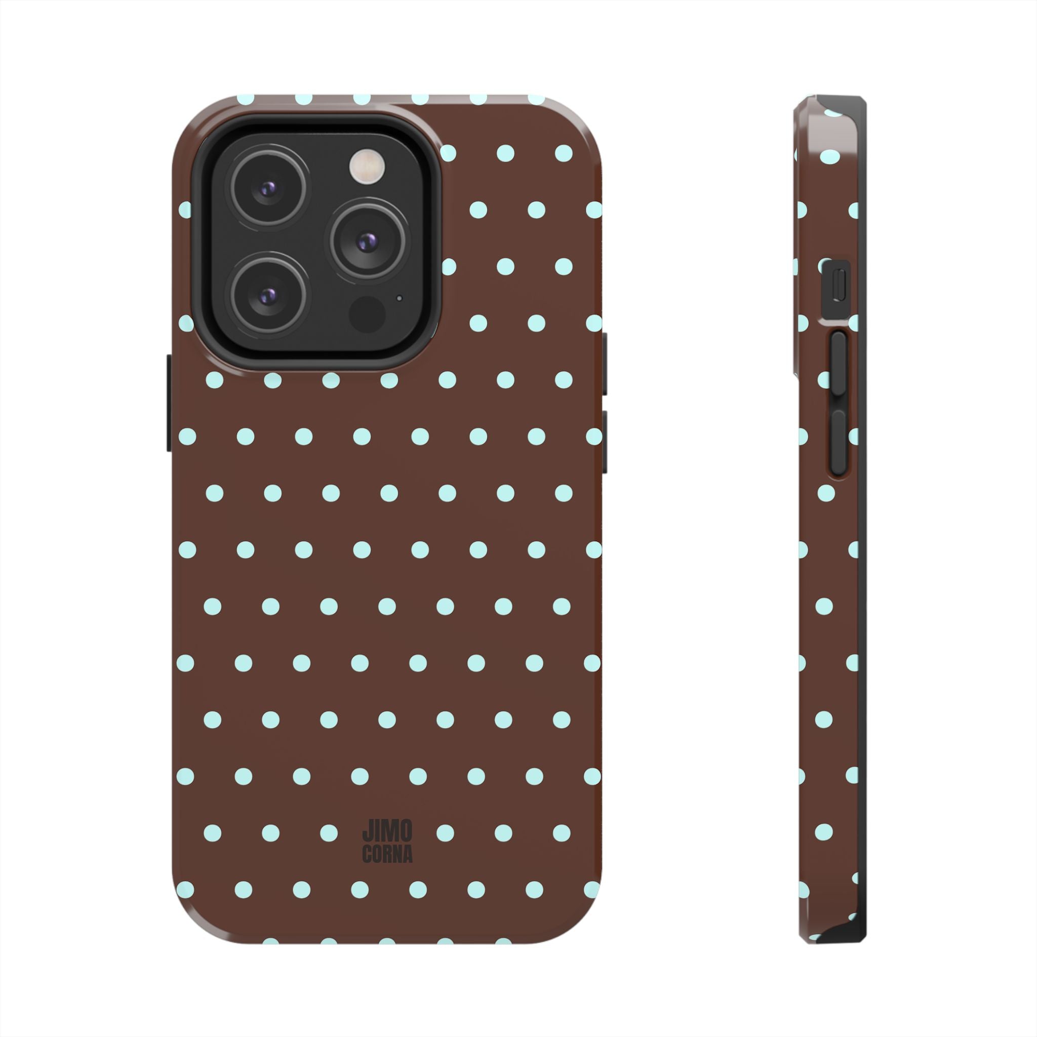 Polka Dot | Brown and Blue