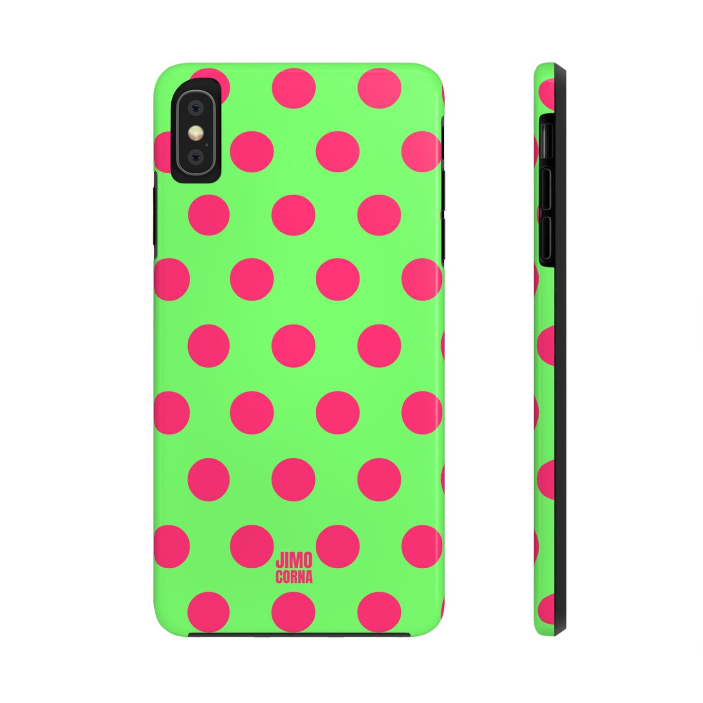 Big Polka Dot | Green and Pink