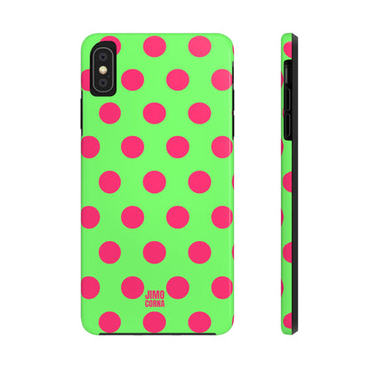 Big Polka Dot | Green and Pink