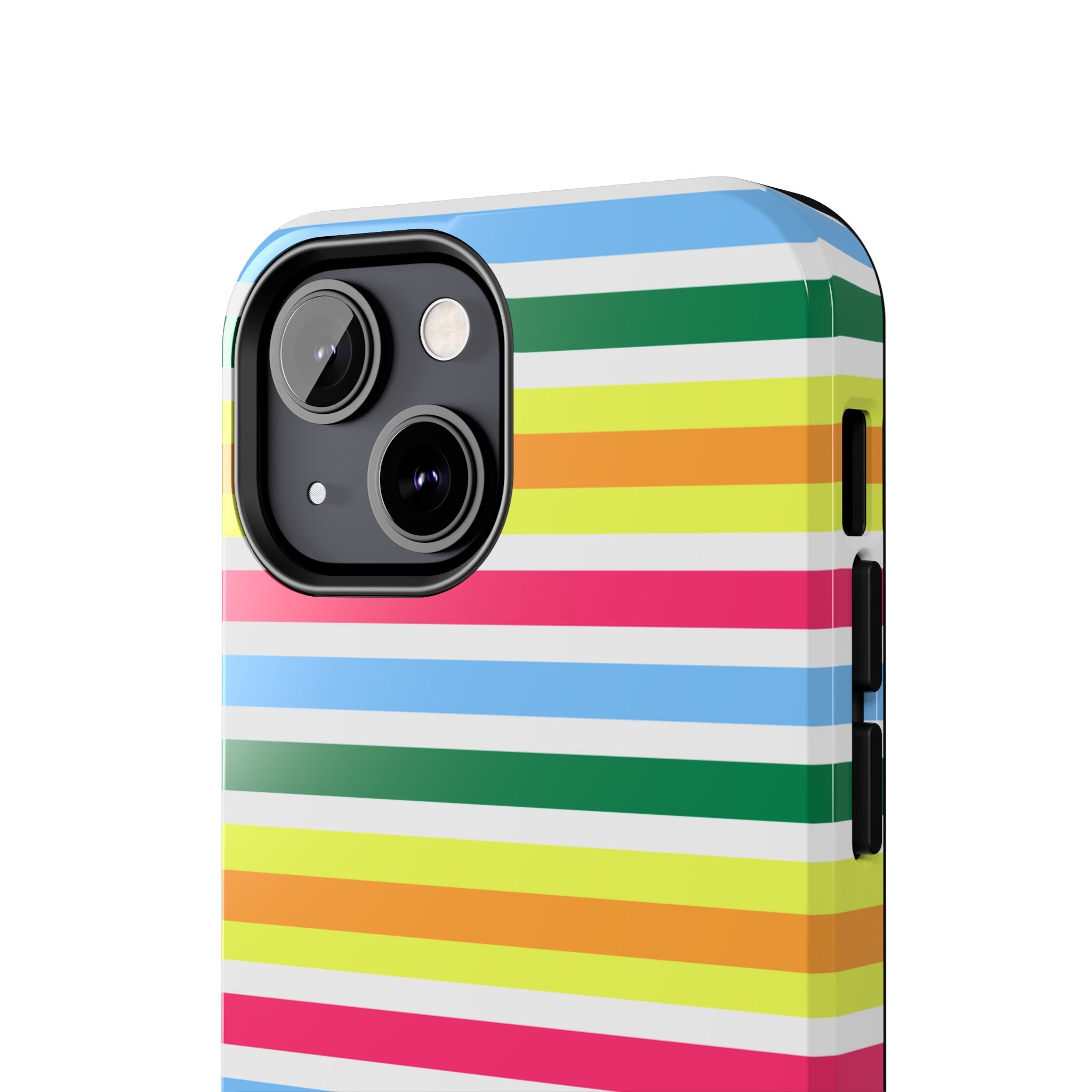 Rainbow Sorbet Stripe iPhone Case