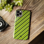 Angelina Stripes | Olive - iPhone Case