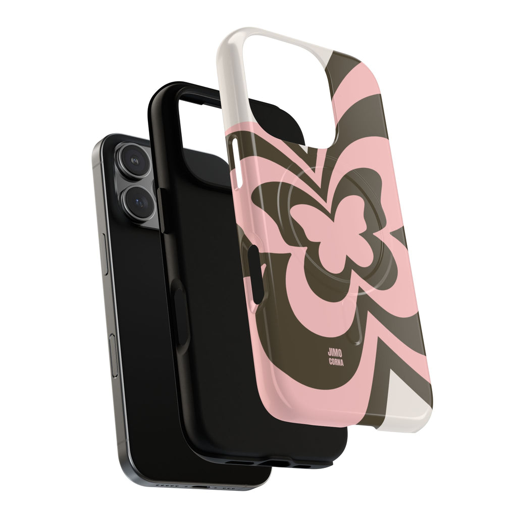 Pink Retro Butterfly