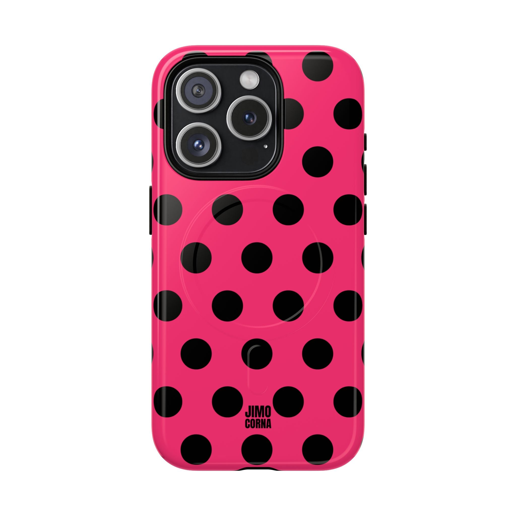 Big Polka Dot | Hot Pink and Black