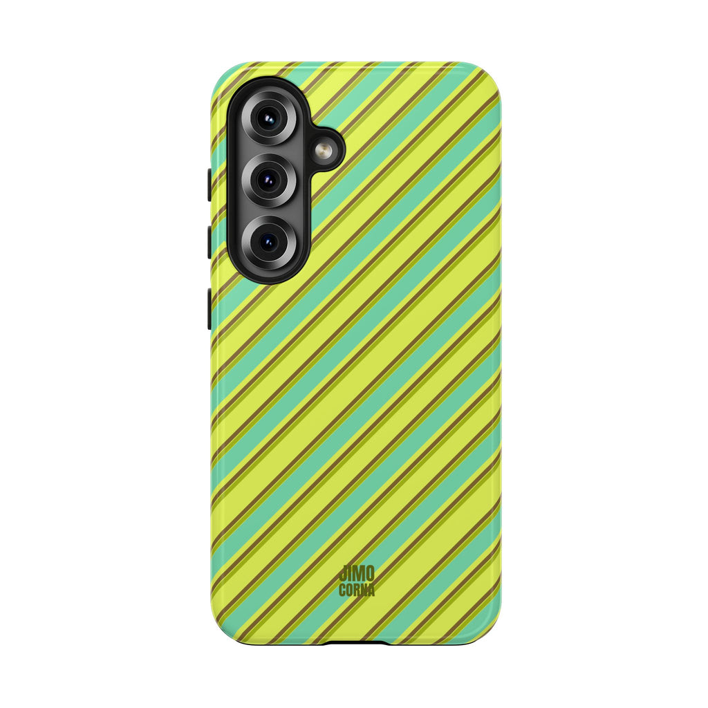 Angelina Stripes | Green - Samsung Galaxy Case