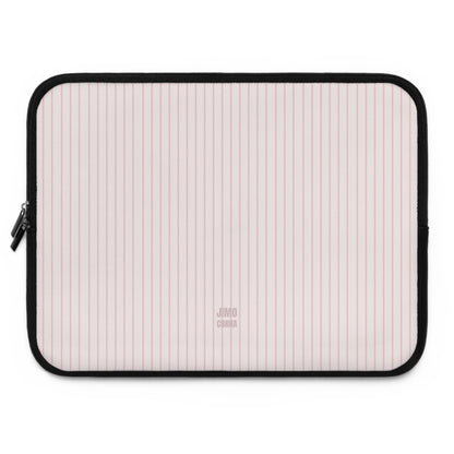 Baby Pink Soft Stripes Laptop Sleeve