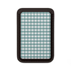 Farm Gingham Vegan MagSafe Wallet | Blue