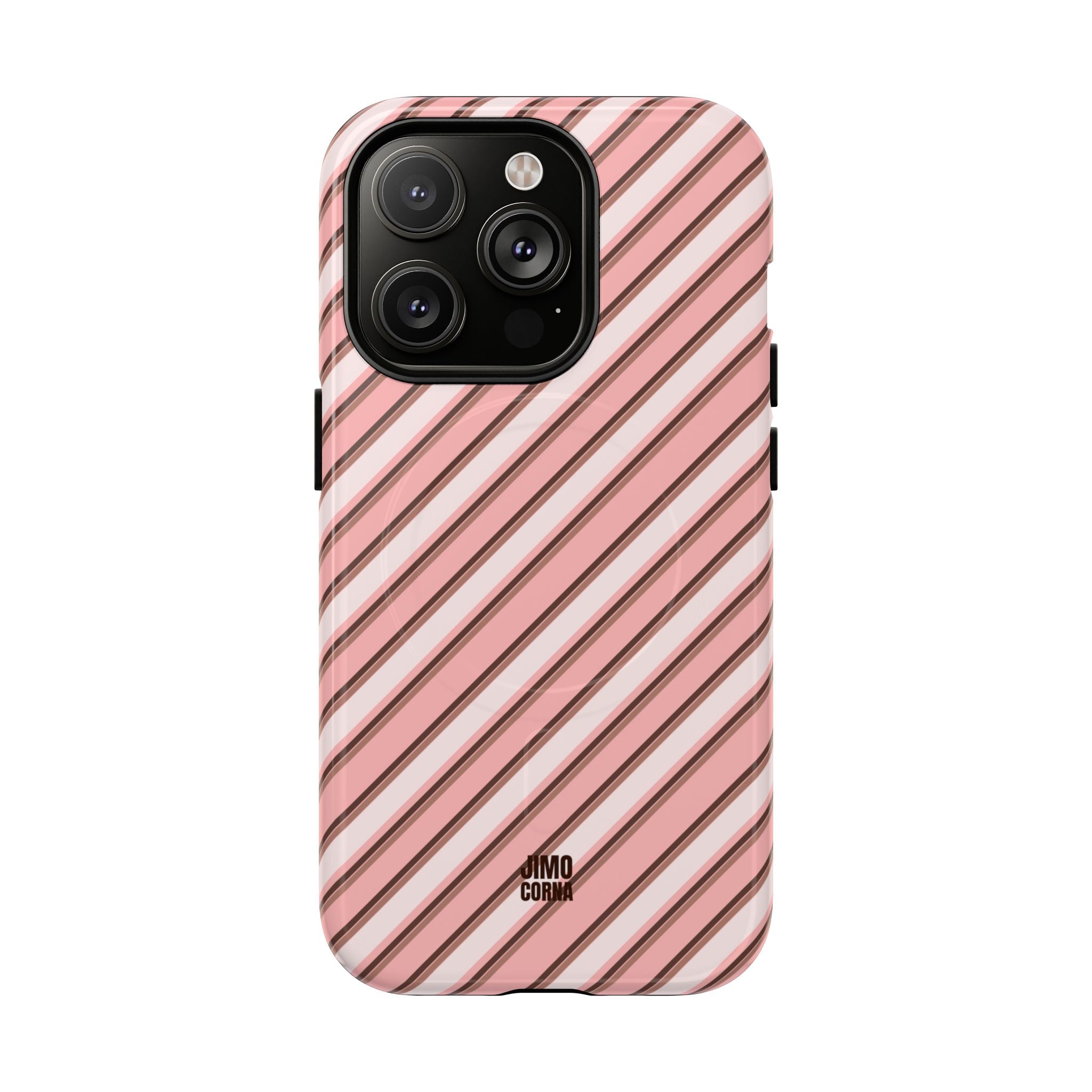 Angelina Stripes | Pink - MagSafe iPhone Case