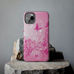 Pink Flutter Garden iPhone Case