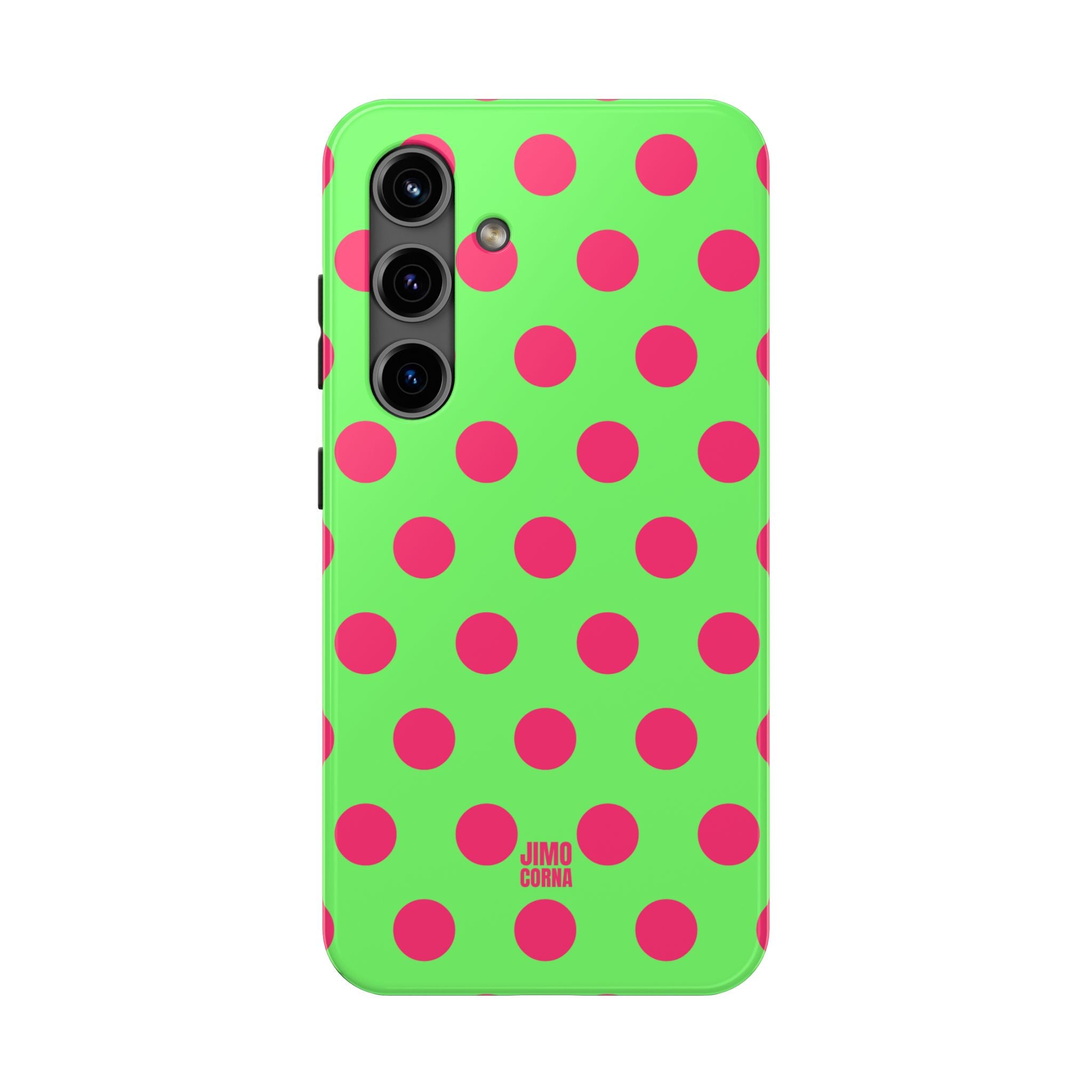 Big Polka Dot | Green and Pink