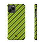 Angelina Stripes | Olive - iPhone Case