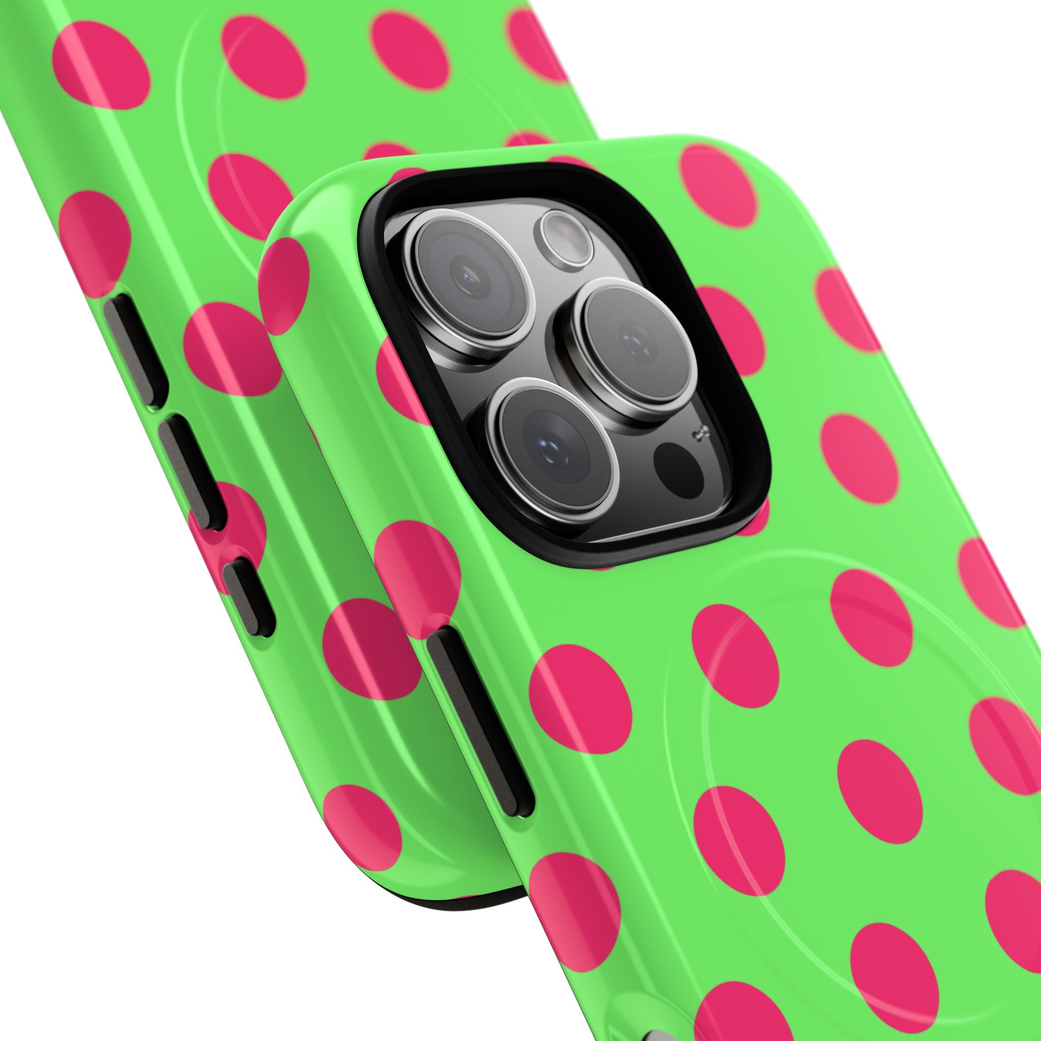 Big Polka Dot | Green and Pink