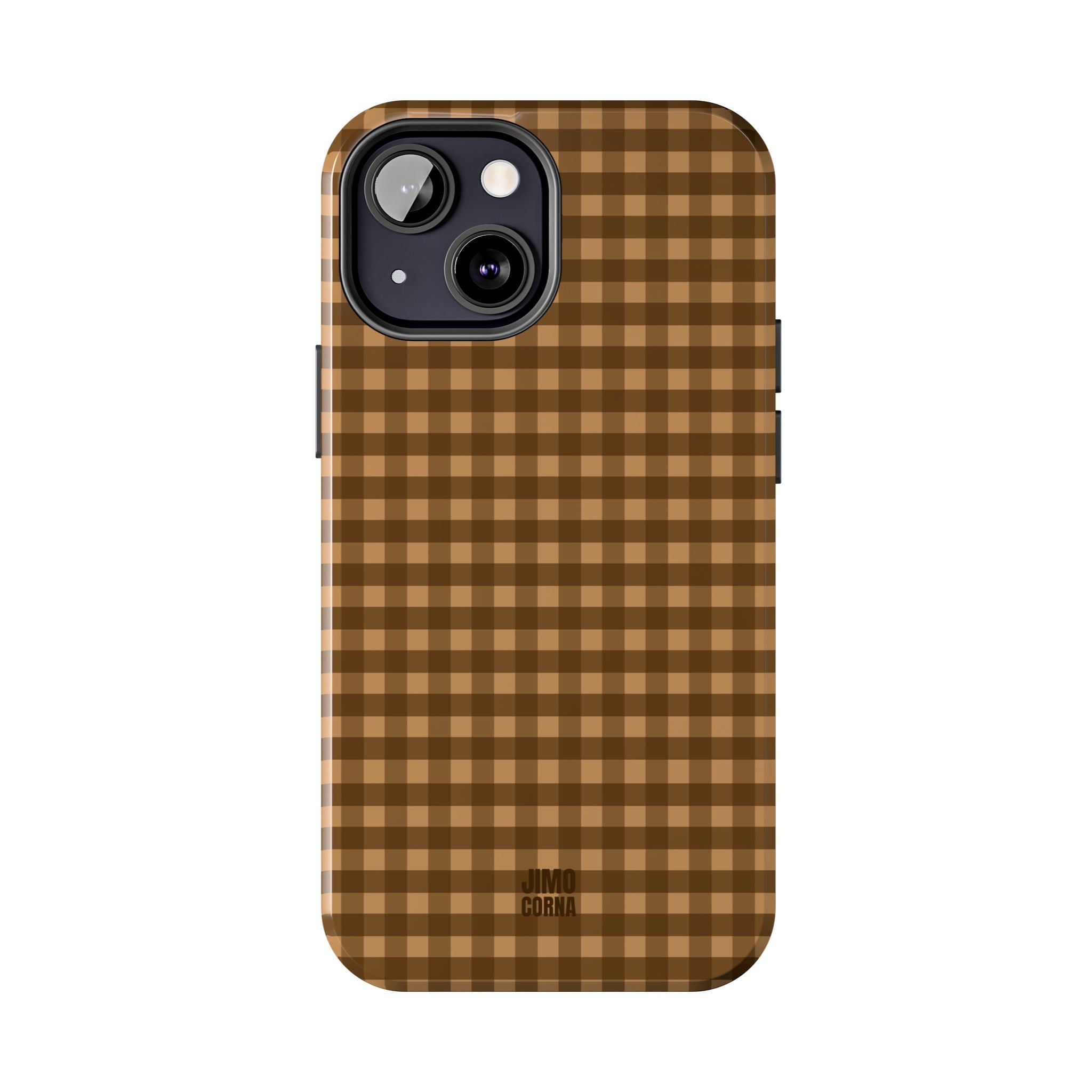 Farm Gingham iPhone Case | Brown