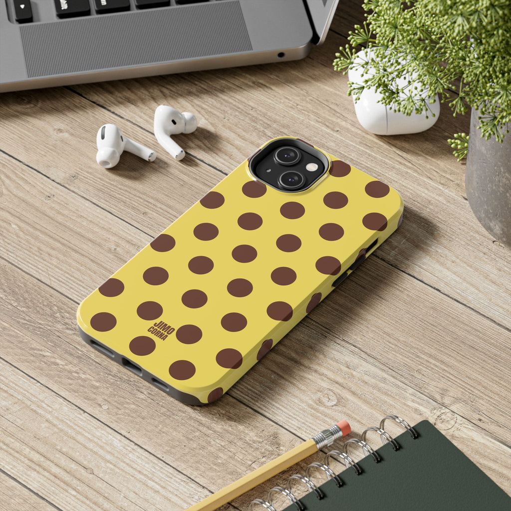 Big Polka Dot | Yellow and Brown