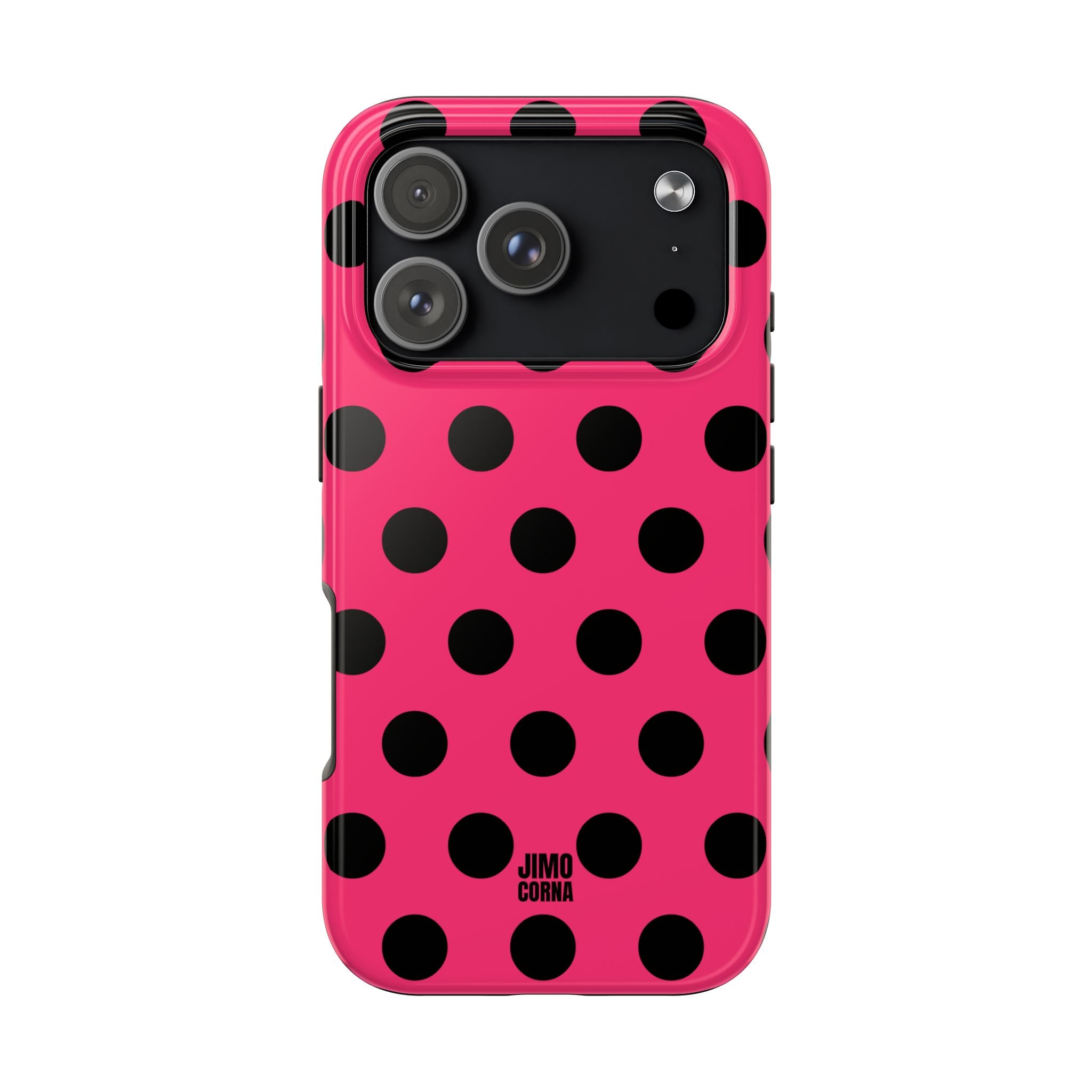 Big Polka Dot | Hot Pink and Black