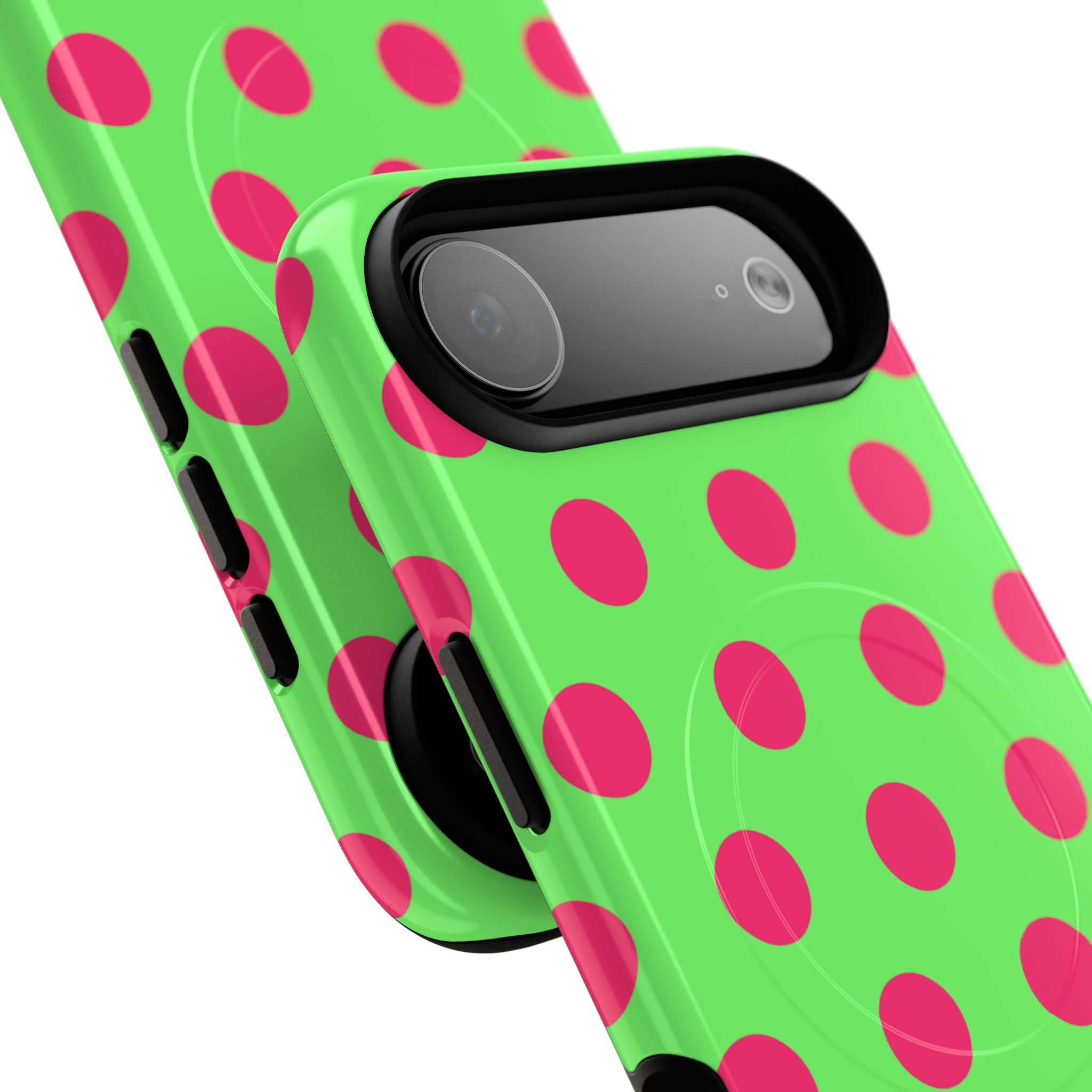 Big Polka Dot | Green and Pink