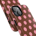 Big Polka Dot | Brown and Pink