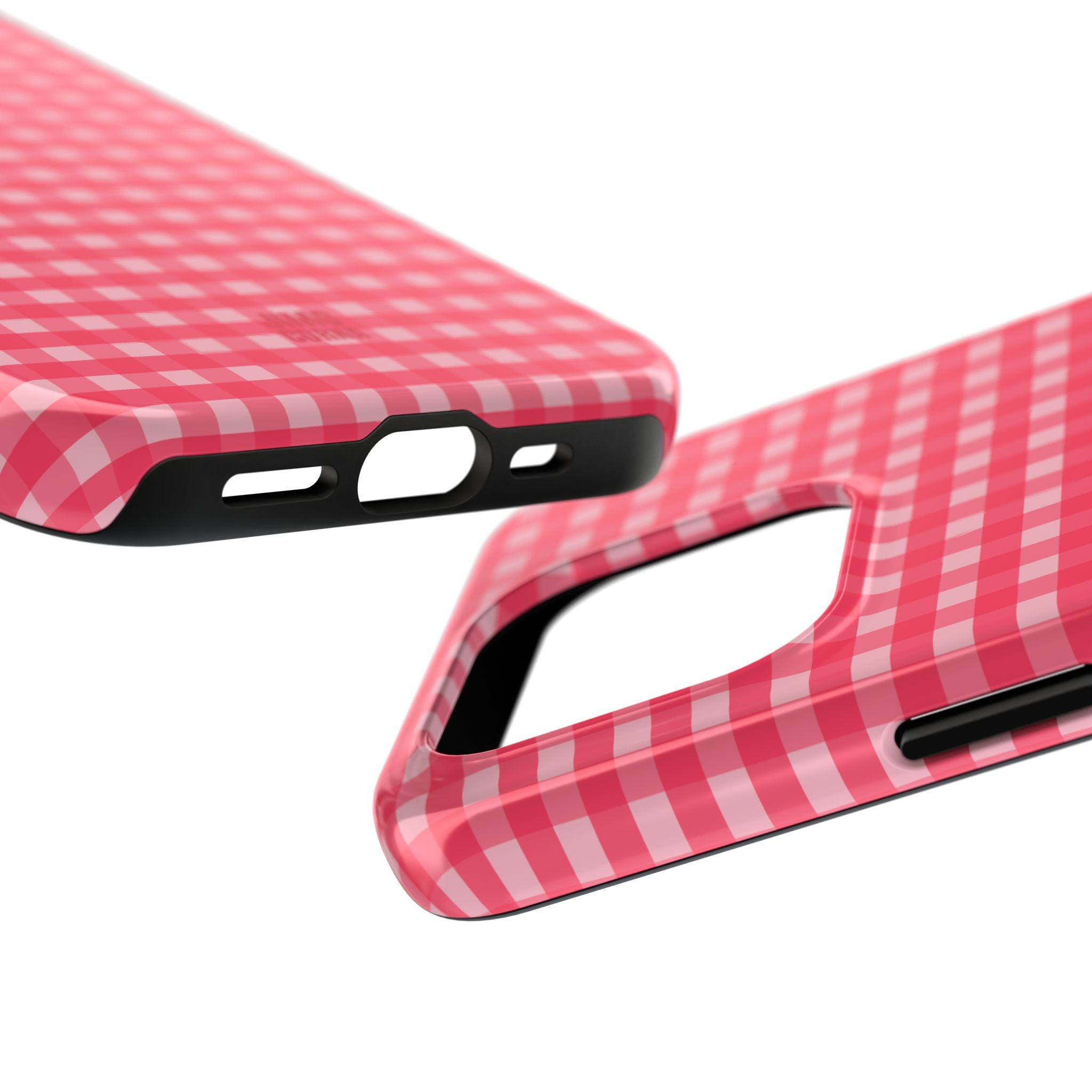 Farm Gingham iPhone Case | Hot Pink