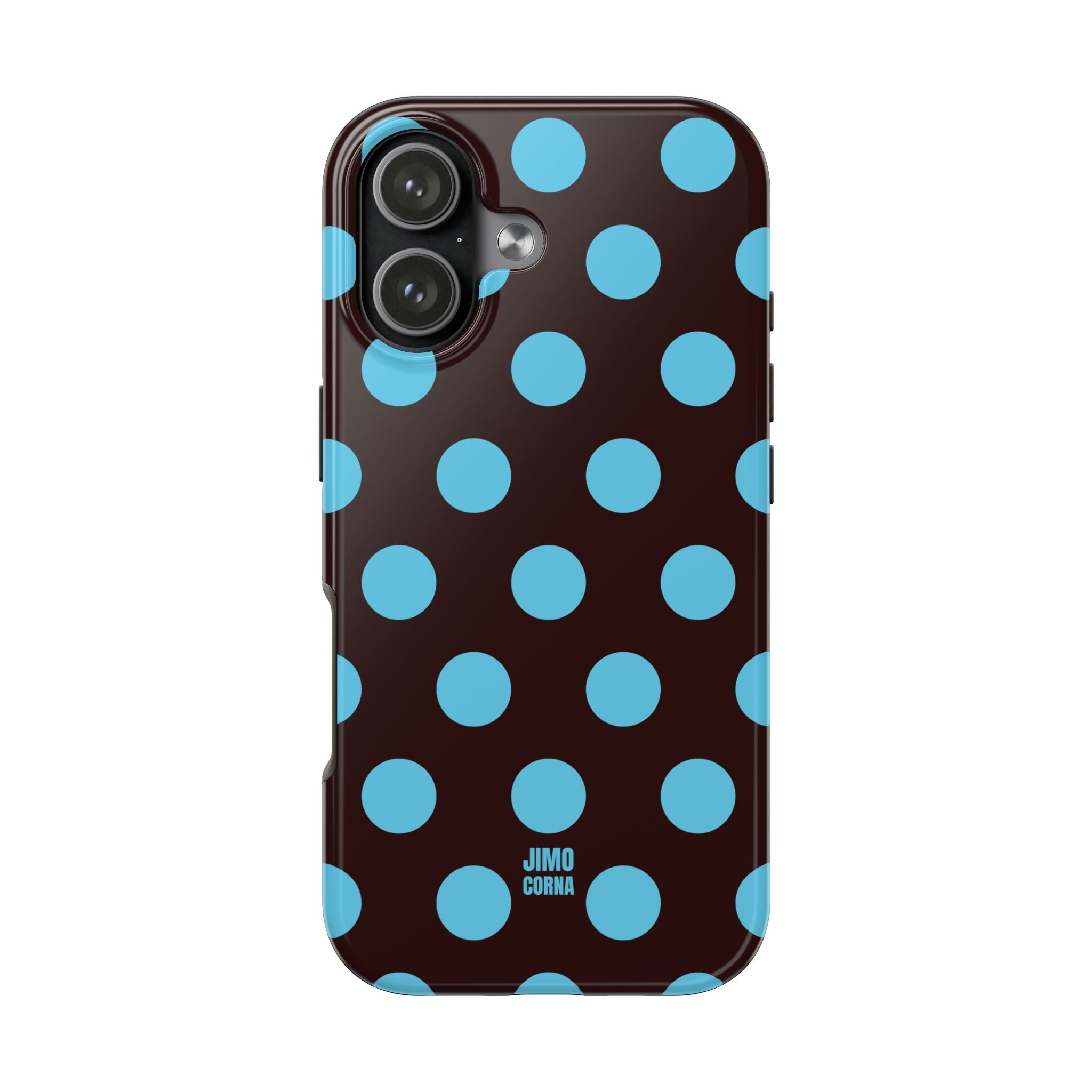 Big Polka Dot | Brown and Blue