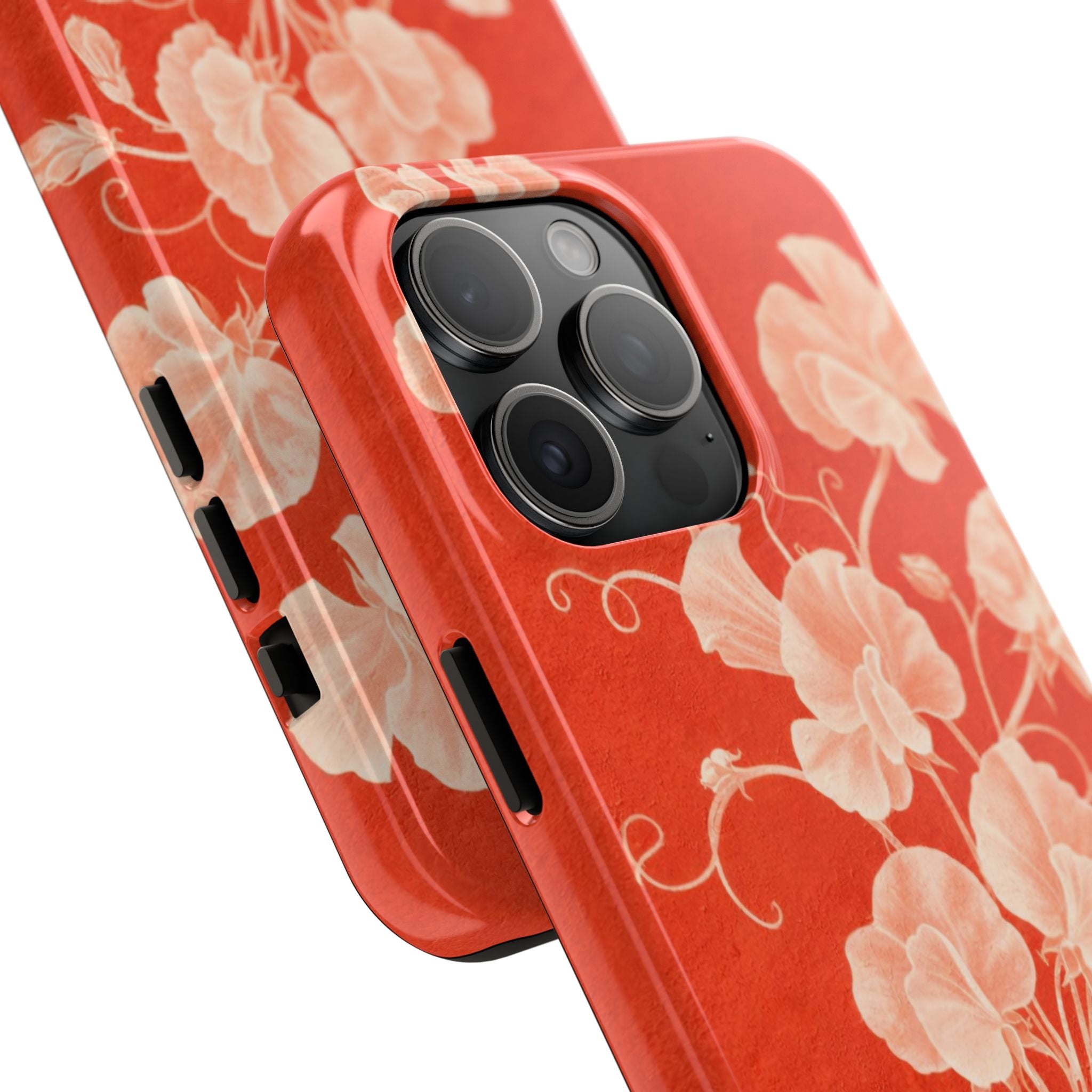 Red Flora iPhone Case