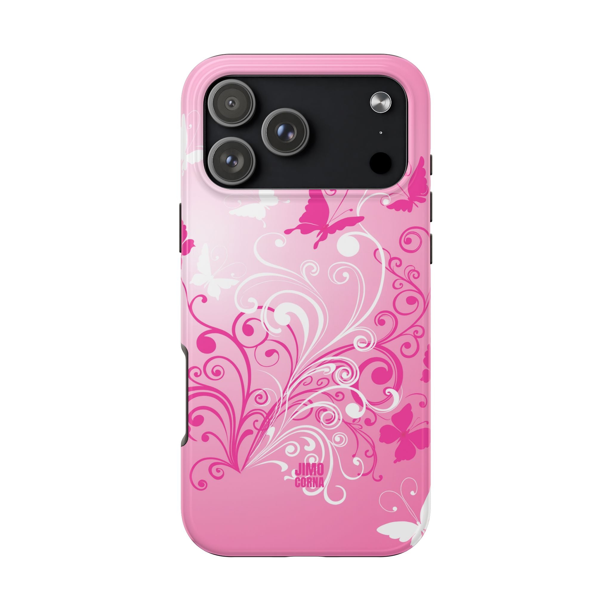 Pink Flutter Garden iPhone Case