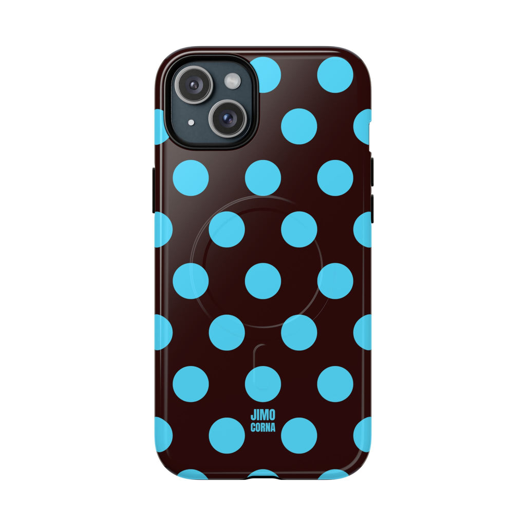 Big Polka Dot | Brown and Blue