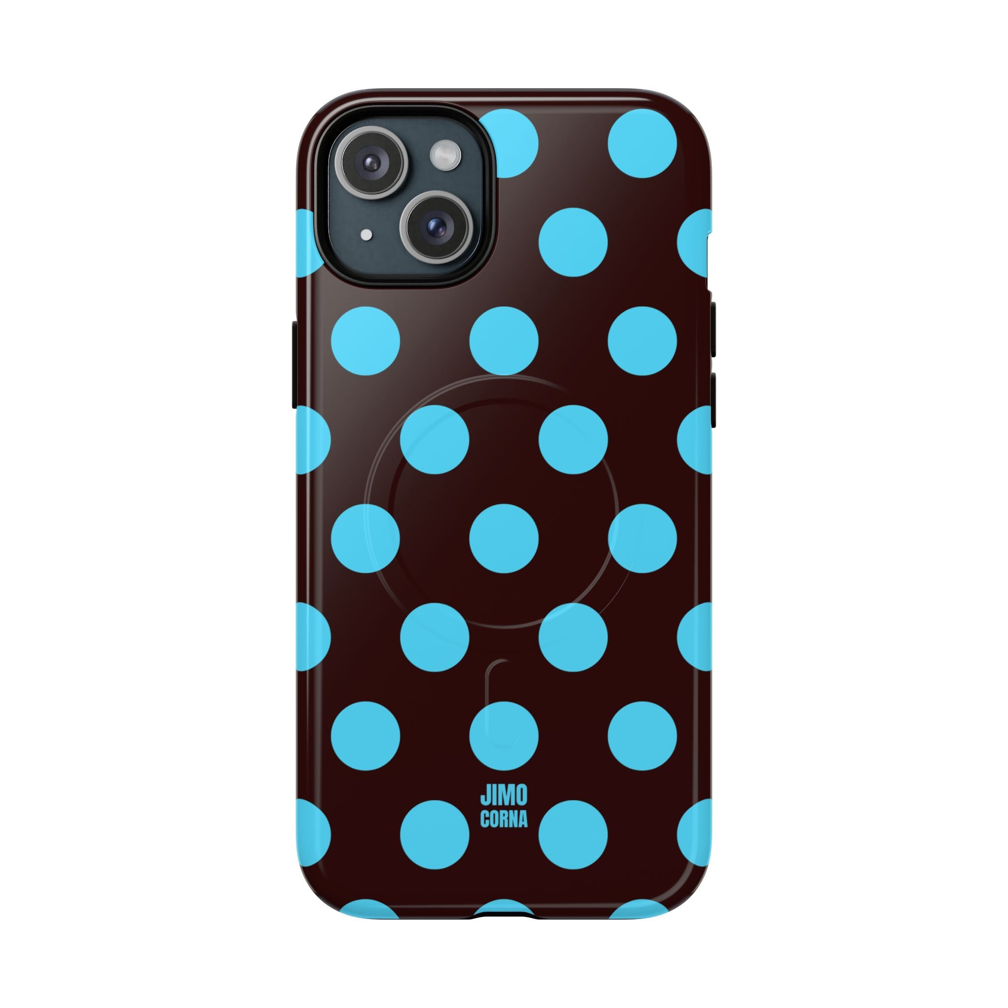 Big Polka Dot | Brown and Blue