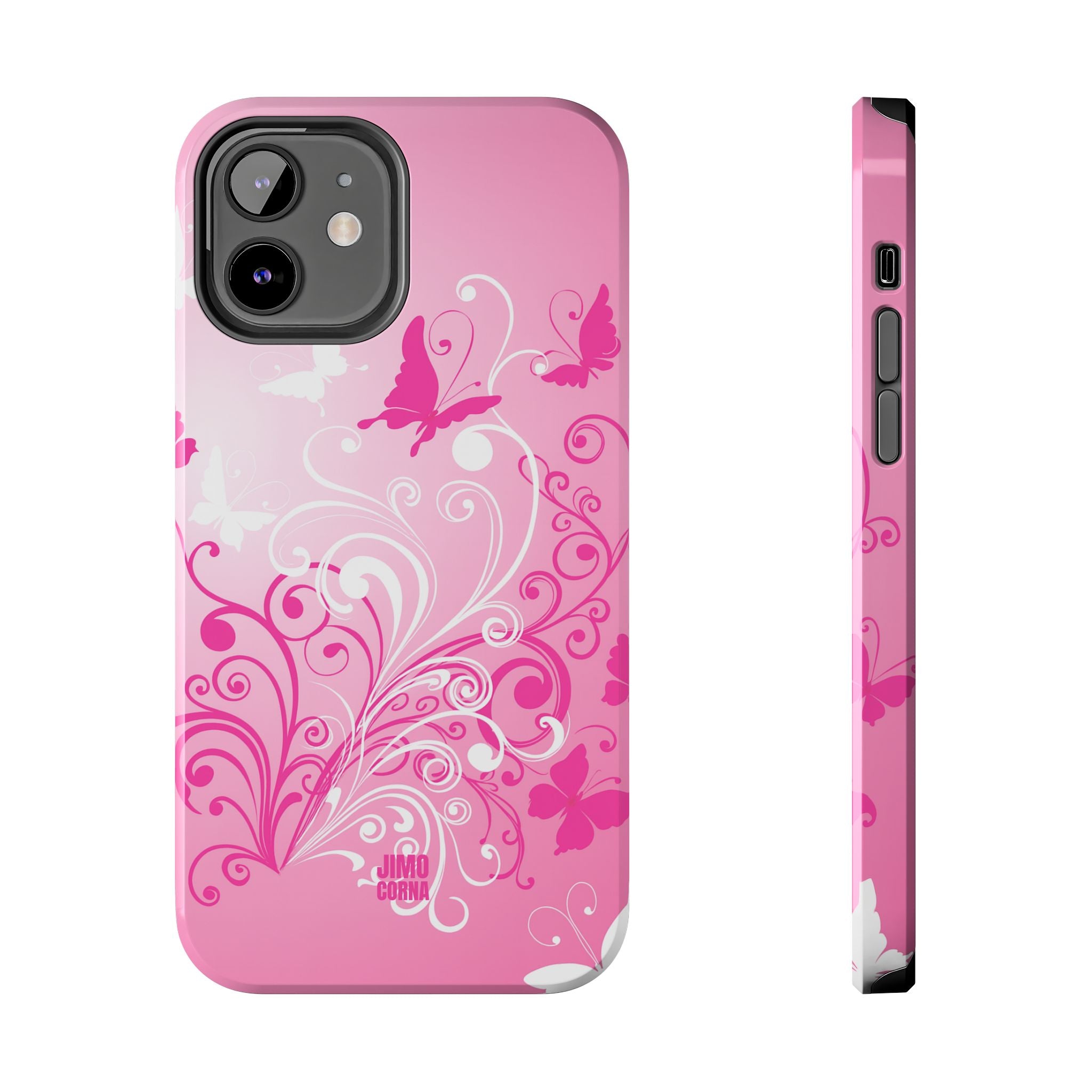 Pink Flutter Garden iPhone Case