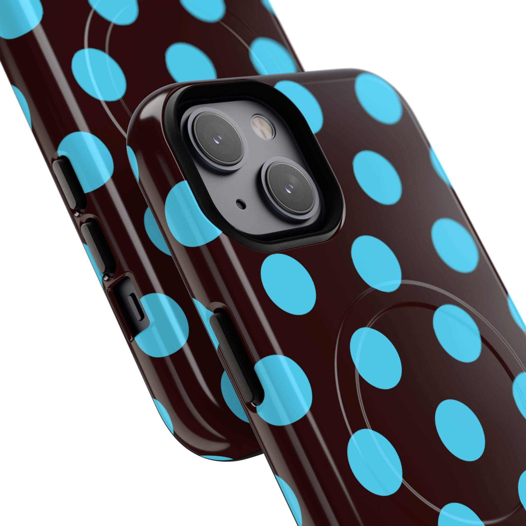 Big Polka Dot | Brown and Blue
