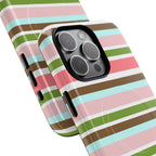 Sweet Candy Stripes MagSafe iPhone Case