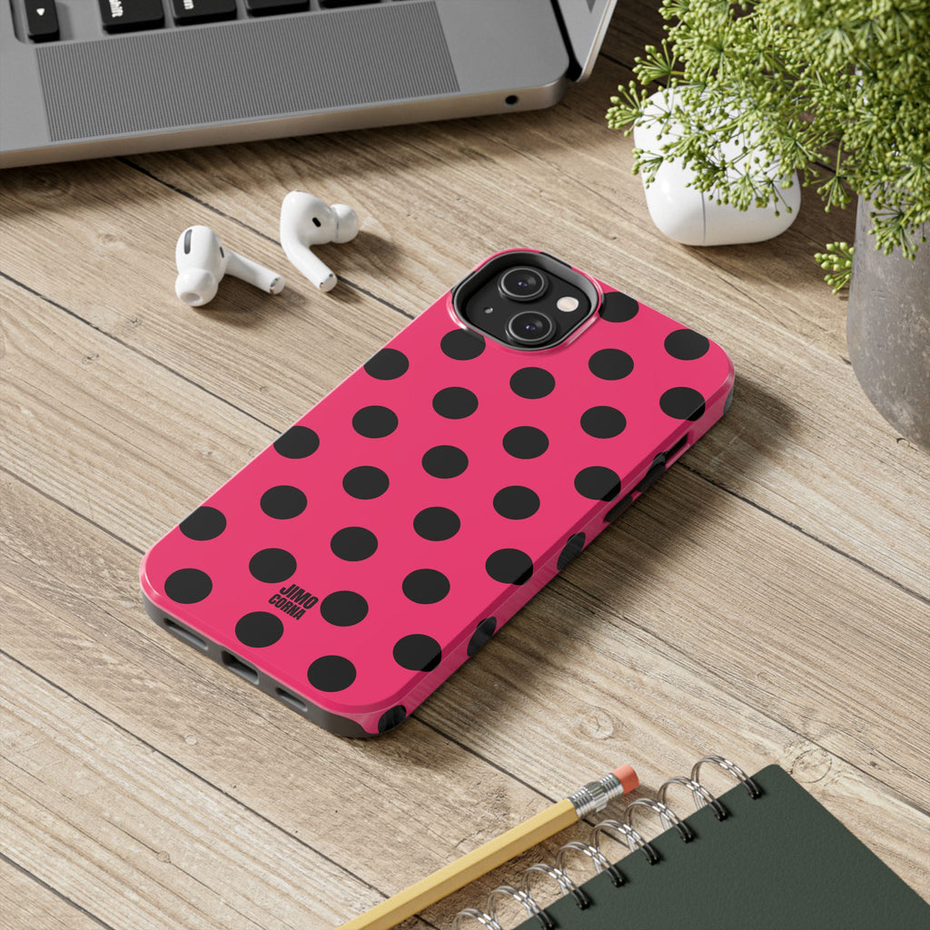 Big Polka Dot | Hot Pink and Black
