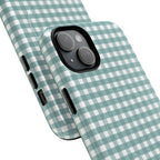 Farm Gingham MagSafe iPhone Case | Blue