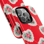 Rosy Lace MagSafe iPhone Case