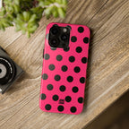 Big Polka Dot | Hot Pink and Black