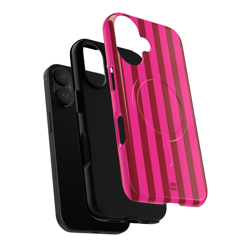 Bold Stripes MagSafe iPhone Case | Strawberry Burst