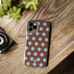 Big Polka Dot | Brown and Blue