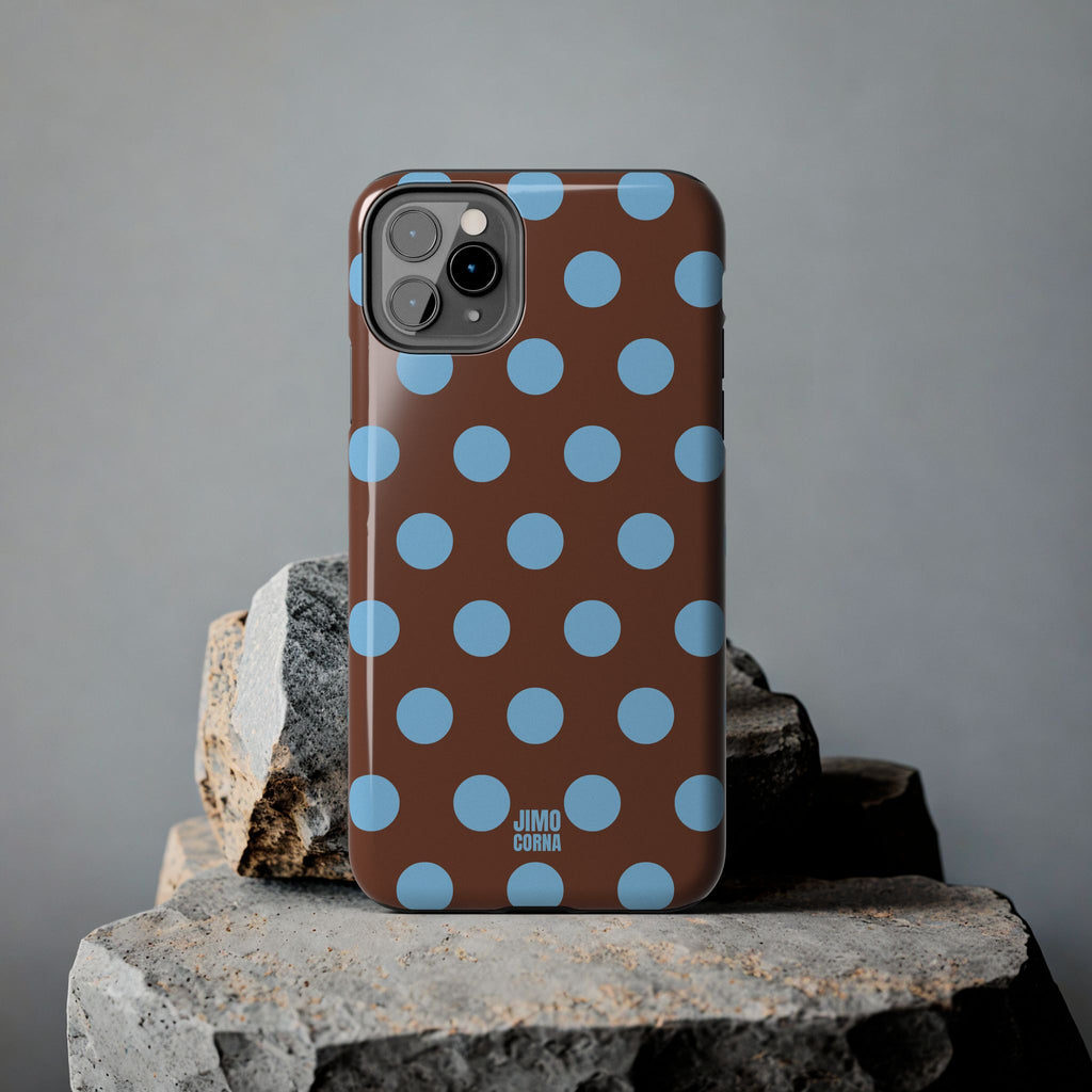 Big Polka Dot | Brown and Blue