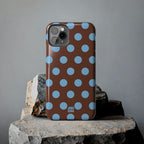 Big Polka Dot | Brown and Blue