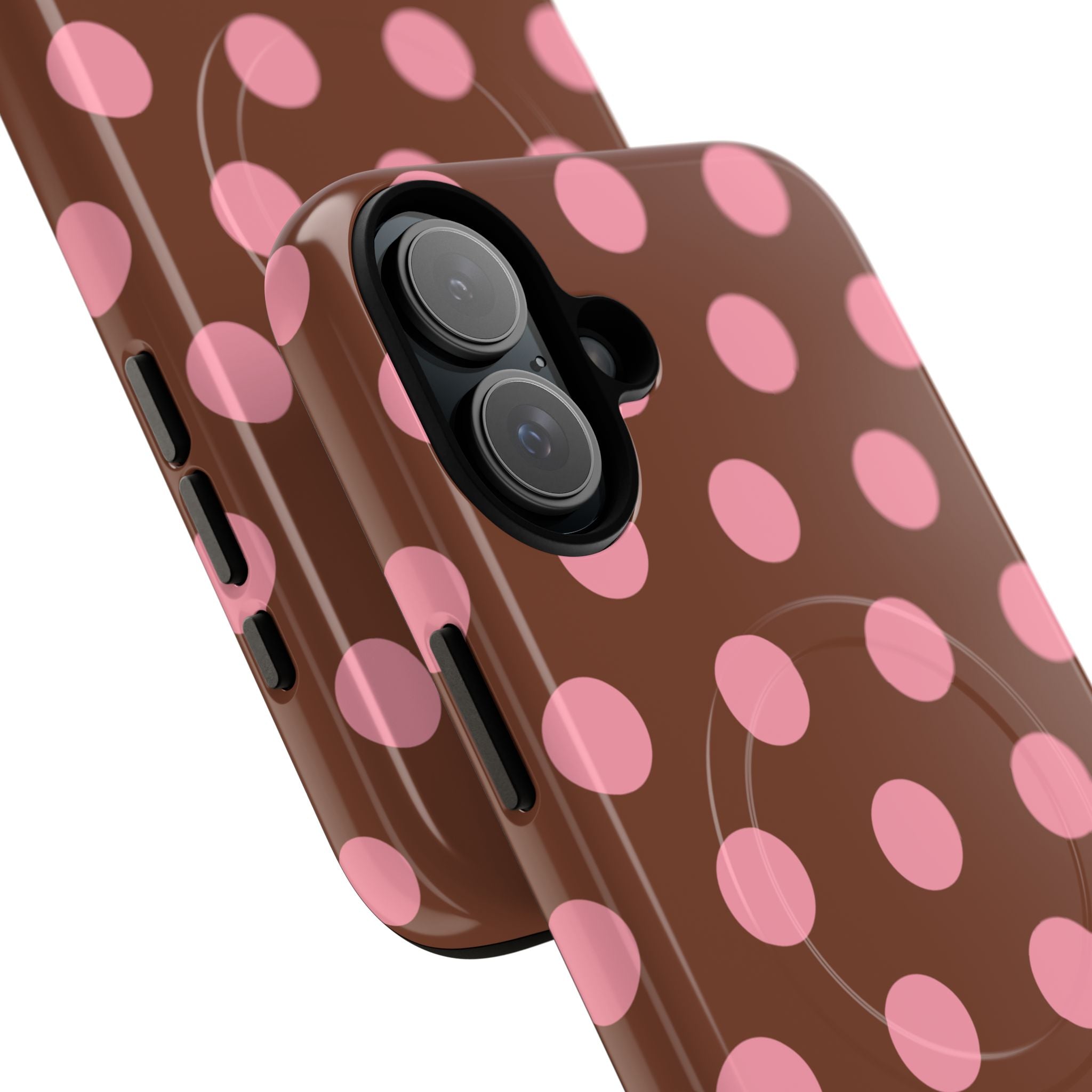 Big Polka Dot | Brown and Pink