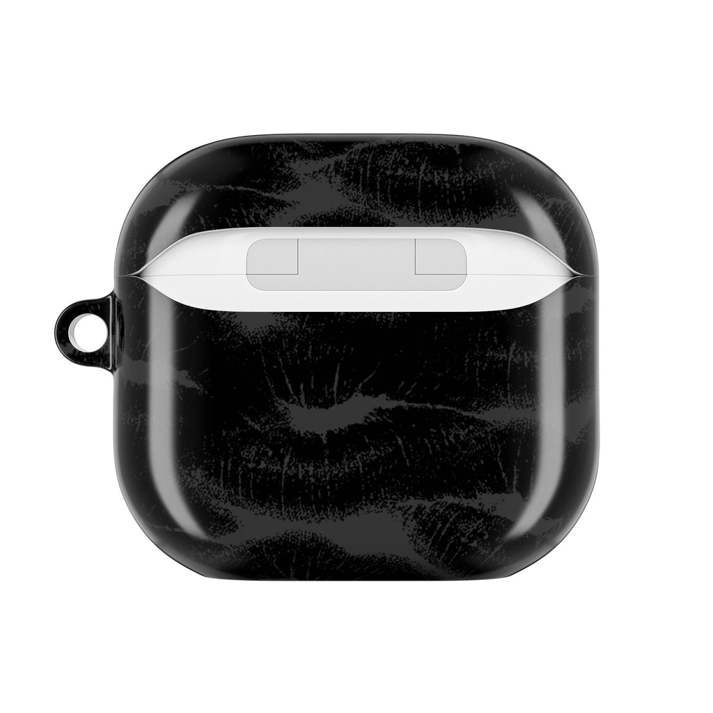 Black Lipstick Kisses AirPods Case