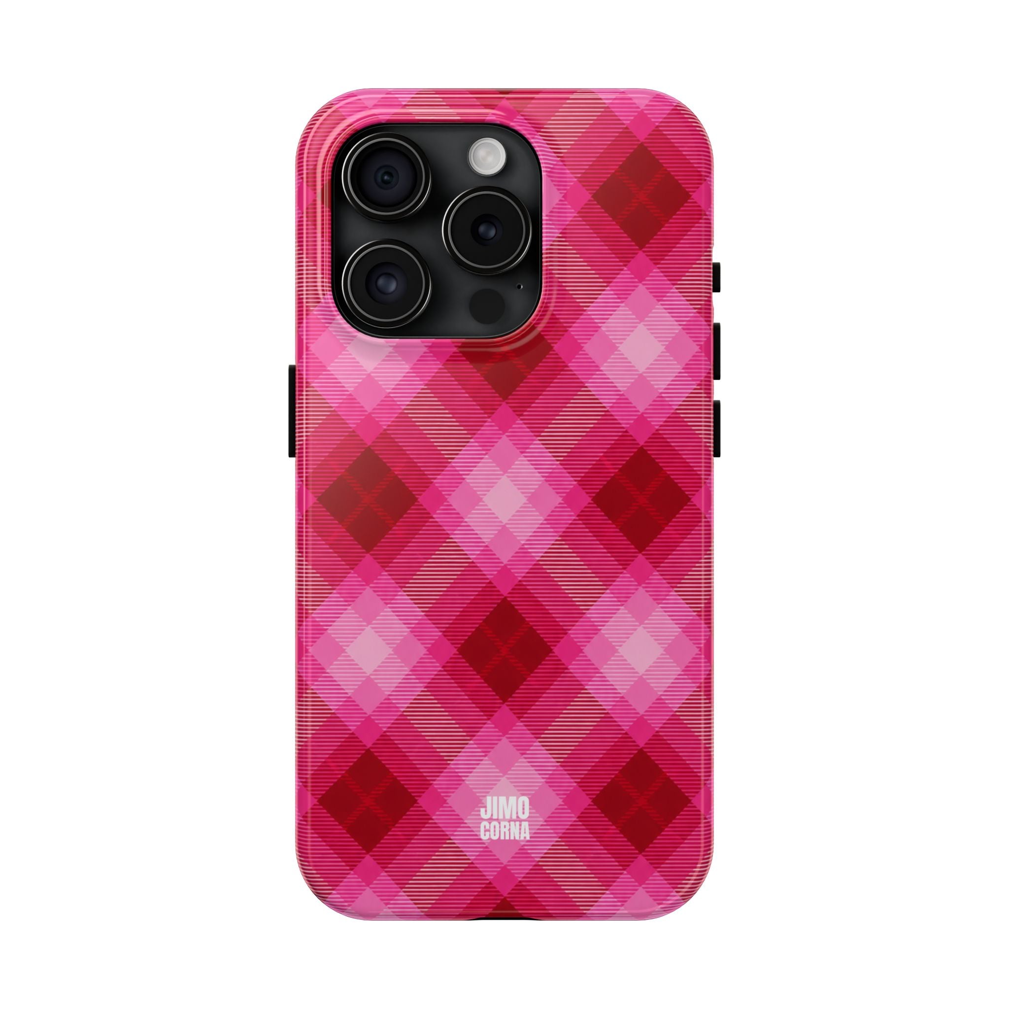 Pink Picnic Plaid iPhone Case