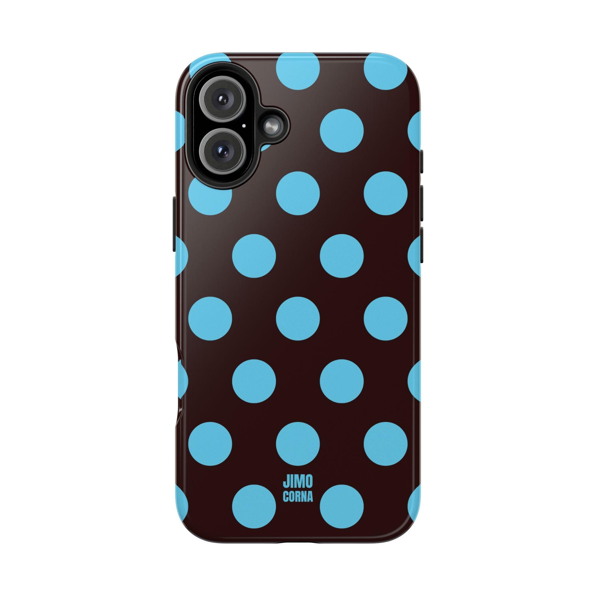 Big Polka Dot | Brown and Blue
