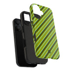 Angelina Stripes | Olive - iPhone Case