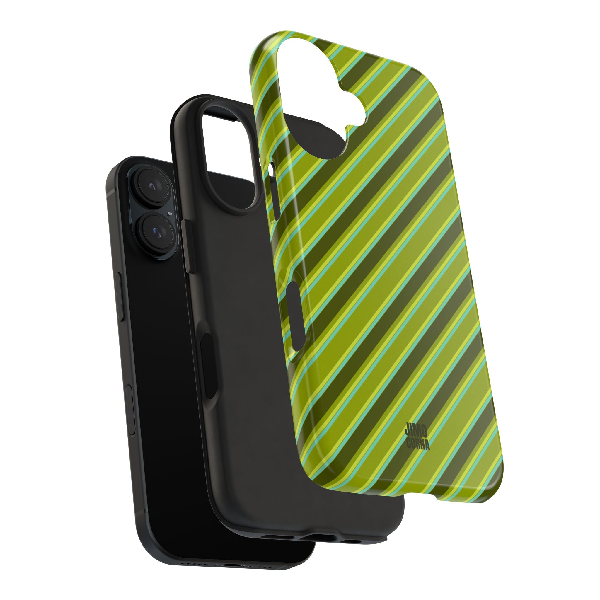 Angelina Stripes | Olive - iPhone Case