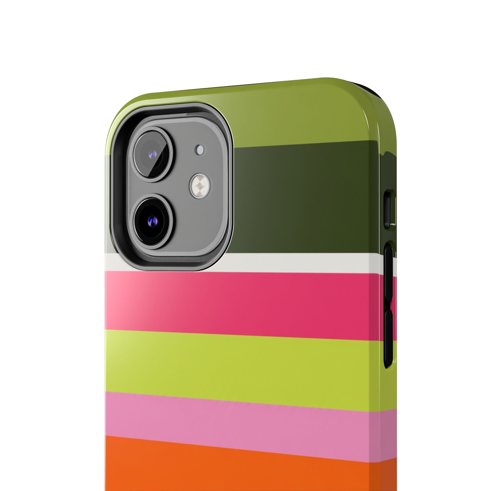 Berry Citrus Stripe iPhone Case